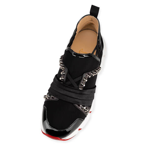 21SS ルブタン スニーカー 偽物 クリスチャン ルブタン Christian Louboutin 123 Run 30 mm 1191326BK01