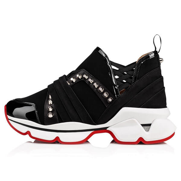 21SS ルブタン スニーカー 偽物 クリスチャン ルブタン Christian Louboutin 123 Run 30 mm 1191326BK01