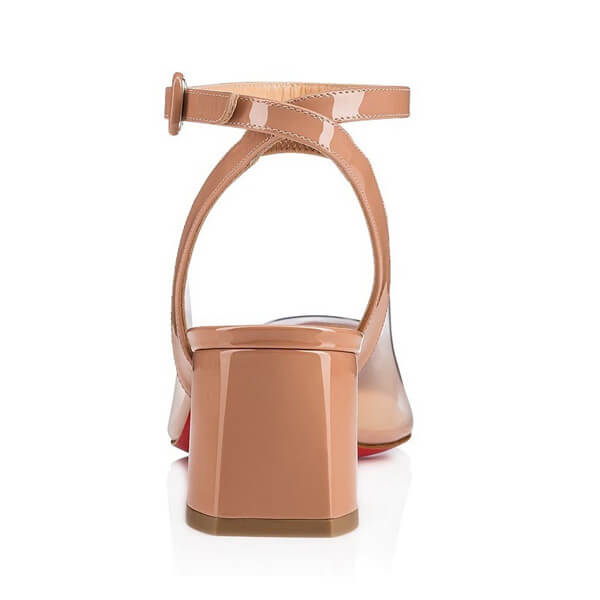 18SS未入荷☆クリスチャン ルブタンコピー CHRISTIAN LOUBOUTIN☆ヌード&PVC Asticocotte サンダル 55mm