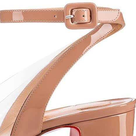 18SS未入荷☆クリスチャン ルブタンコピー CHRISTIAN LOUBOUTIN☆ヌード&PVC Asticocotte サンダル 55mm
