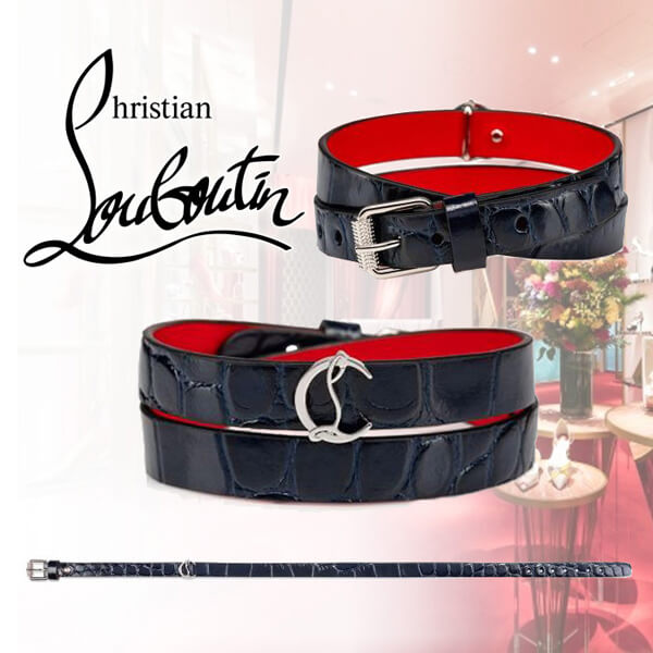 ルブタン コピー ブレスレット Bracelet Double Tour Logo Loubilink ブレスレット