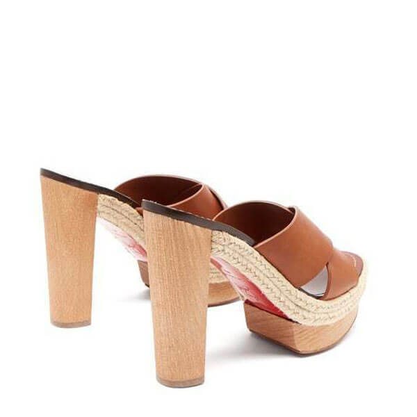 ルブタン サンダル コピー☆Christian Louboutin☆Lagoanaレザープラットフォームmule 130
