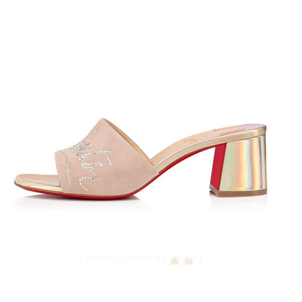 未入荷★ルブタン ミュール コピー Christian Louboutin Dear Home 55 mm ミュール ピンク