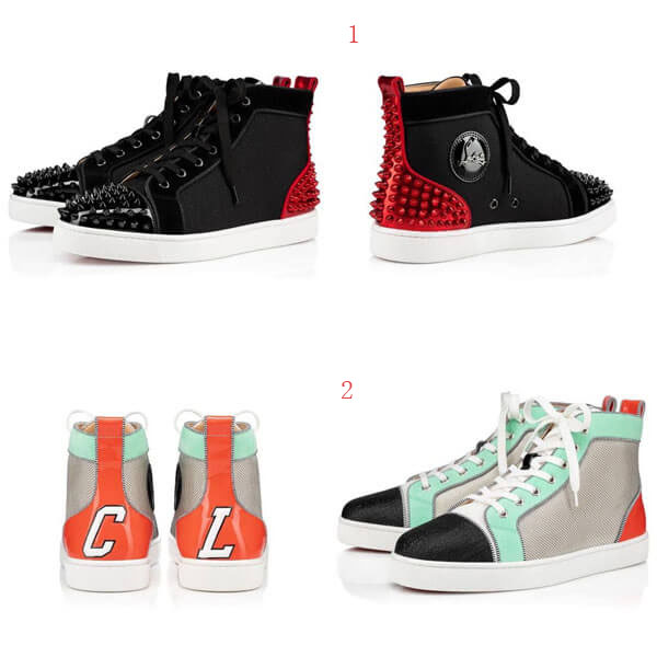 ルブタン スニーカー 偽物 VIPセール ★ Christian Louboutin Louis Spikes 2 Orlato ★ スニーカー 3190915CM47