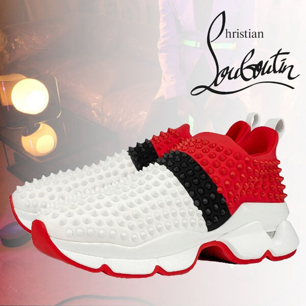 ルブタン スニーカー 偽物 Christian Louboutin Spike Sock メンズ シューズ 1200319CMA3