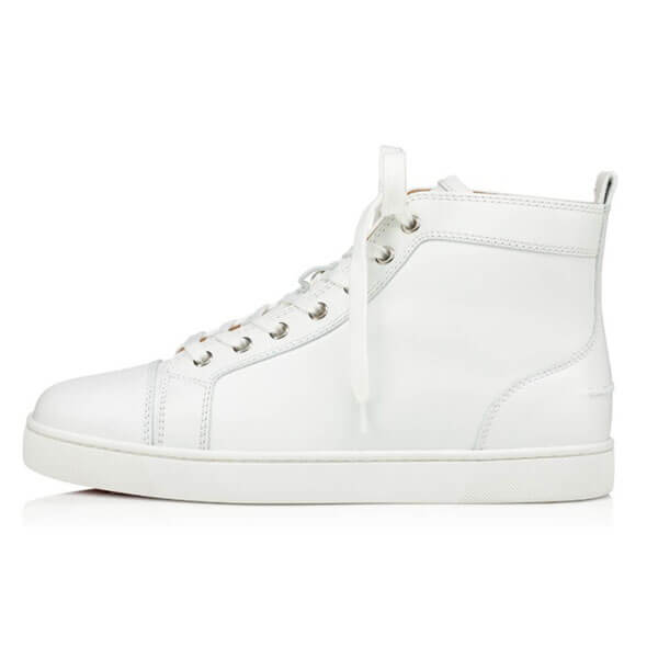 ルブタン スニーカー 偽物 人気のスニーカー!☆Christian Louboutin Louis Men's Flat 選べる2カラー ブラック ホワイト