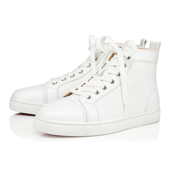 ルブタン スニーカー 偽物 人気のスニーカー!☆Christian Louboutin Louis Men's Flat 選べる2カラー ブラック ホワイト