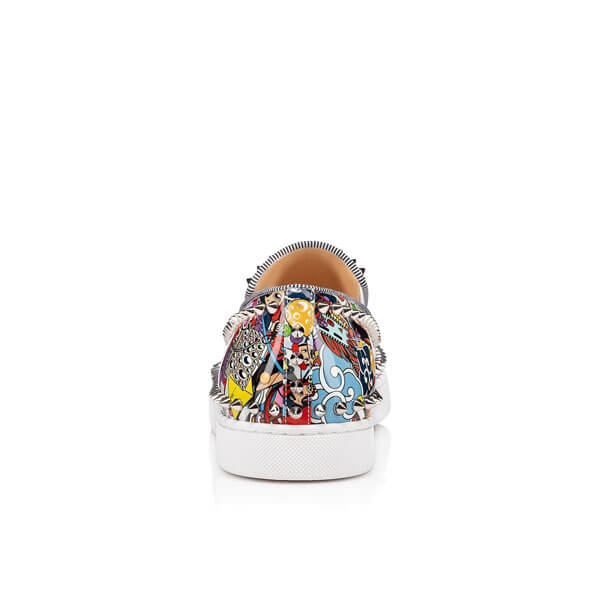 20SS新作★ルブタン スニーカー 偽物 Christian Louboutin Pik Boat Flat カラフル★スリッポン 3200293M251