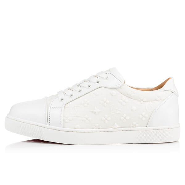 ルブタン スニーカー コピー VIP Sale★Christian Louboutin VIEIRA 花とロゴLoubi In The Sky 素敵なクリスチャン ルブタン スニーカー