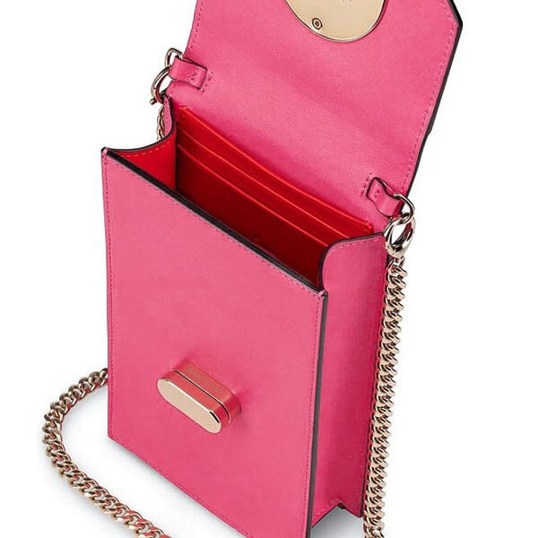 【新作】クリスチャン ルブタン スマホケース コピー Christian Louboutin ELISA スマホケース ピンク レザー 3205052P504