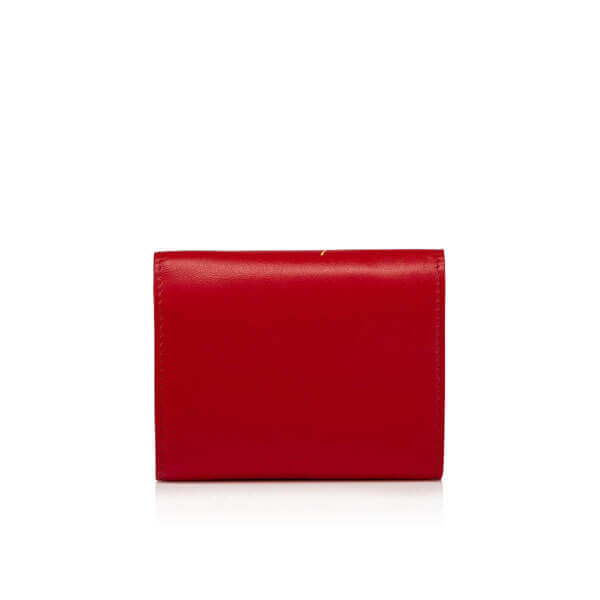 クリスチャン ルブタン 財布 コピー CHRISTIAN LOUBOUTIN●W Loubigaga Mini Wallet /赤黒 1205105H740