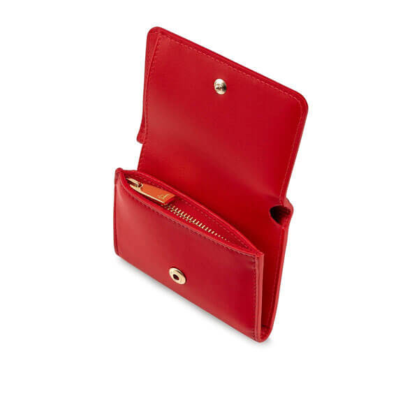 クリスチャン ルブタン 財布 コピー CHRISTIAN LOUBOUTIN●W Loubigaga Mini Wallet /赤黒 1205105H740