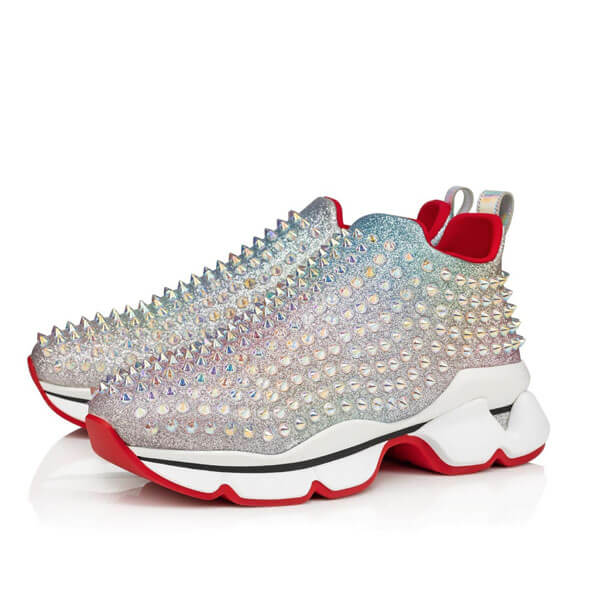 ルブタン スニーカー コピー VIPセール★Christian Louboutin Spike Sock Donna Glitter★クリスチャン ルブタン スニーカー 1200875H216