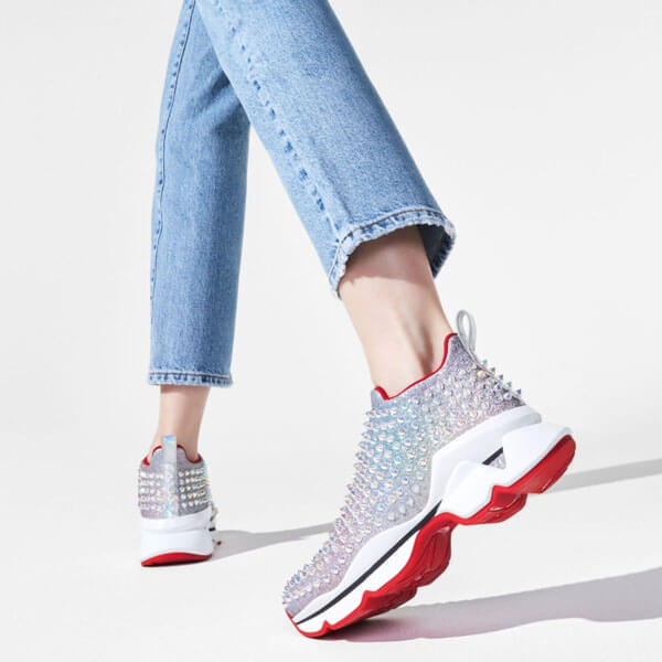 ルブタン スニーカー コピー VIPセール★Christian Louboutin Spike Sock Donna Glitter★クリスチャン ルブタン スニーカー 1200875H216