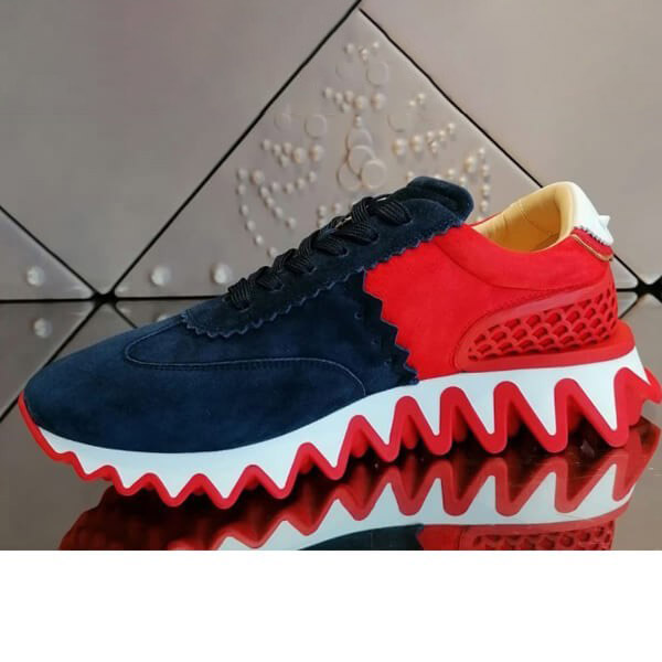 ルブタン スニーカー 偽物 21AW 新作★Christian Louboutin LOUBISHARK 爽やかホワイト★3200517WH43