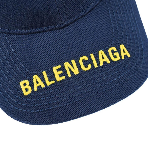 バレンシアガ キャップ コピー バレンシアガ CAP バレンシアガ LOGO 541400 410B2 4175 NAVY/YELLOW