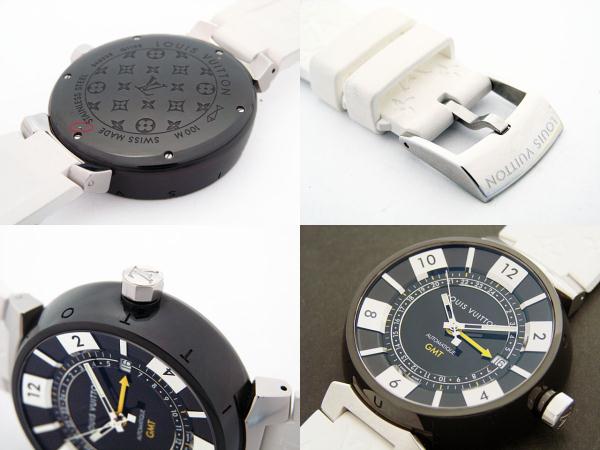 ルイヴィトン時計 タンブール インブラック GMT Q113K メンズ