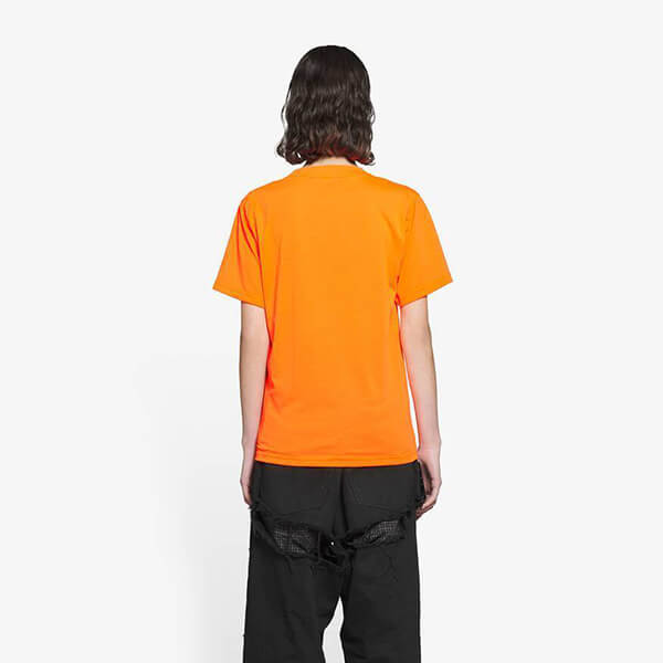 【バレンシアガ tシャツ コピー】スモールフィット Tシャツ オレンジ ロゴ 661705TKVH57513