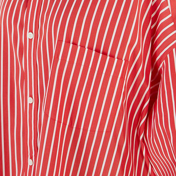 バレンシアガ シャツ スーパーコピー Stripe Cocoon Swing オーバーフィット シャツ 622051
