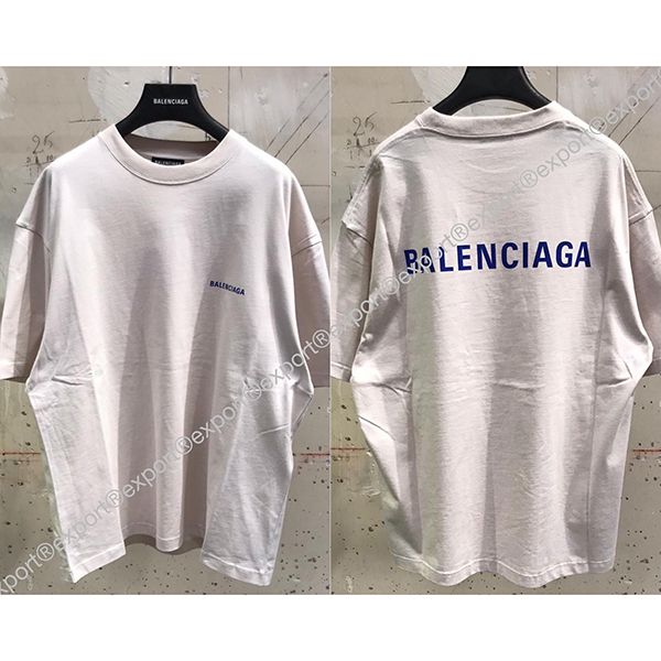 バレンシアガ Tシャツ 偽物 激安 メンズ背中ロゴミディアムフィットTシャツ各色