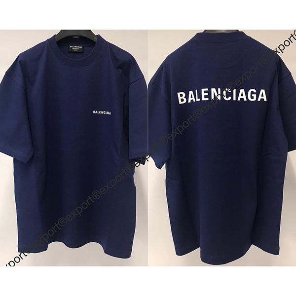 バレンシアガ Tシャツ 偽物 激安 メンズ背中ロゴミディアムフィットTシャツ各色