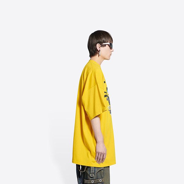 バレンシアガ Tシャツ 偽物 ザシンプソンズ コラボTシャツ 676589TLVG77200