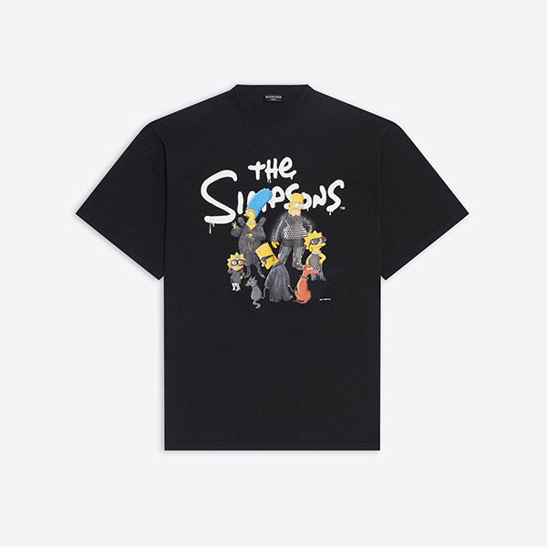 バレンシアガ Tシャツ 偽物 ザシンプソンズ コラボTシャツ 676589TLVG77200