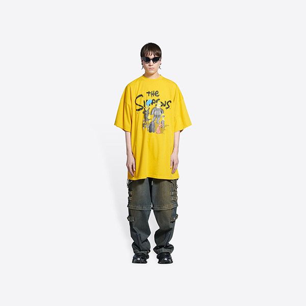 バレンシアガ Tシャツ 偽物 ザシンプソンズ コラボTシャツ 676589TLVG77200