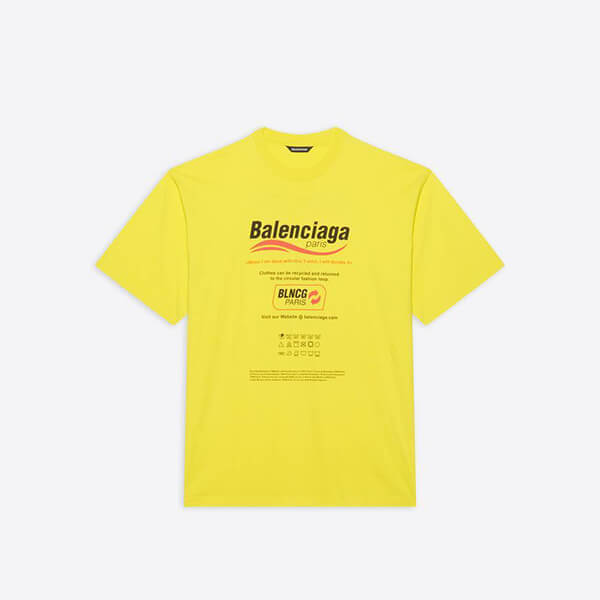 バレンシアガ tシャツ 偽物★ボクシードライクリーニングTシャツ 651795TKVF83866