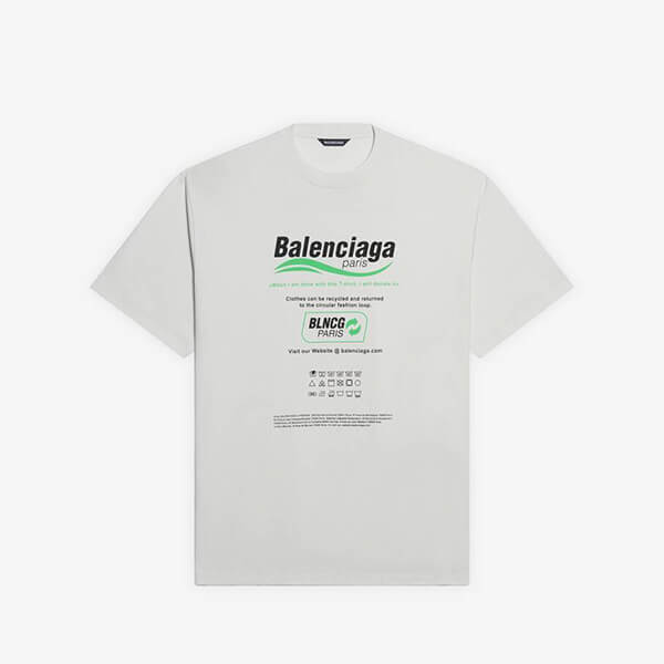 バレンシアガ tシャツ 偽物★ボクシードライクリーニングTシャツ 651795TKVF83866