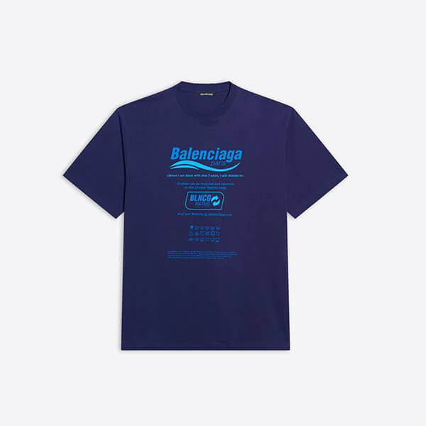 バレンシアガ tシャツ 偽物★ボクシードライクリーニングTシャツ 651795TKVF83866