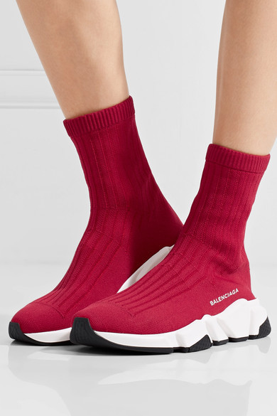 2019新作大注目 バレンシアガスーパーコピー バレンシアガ SPEED STRETCH-KNIT SNEAKERS