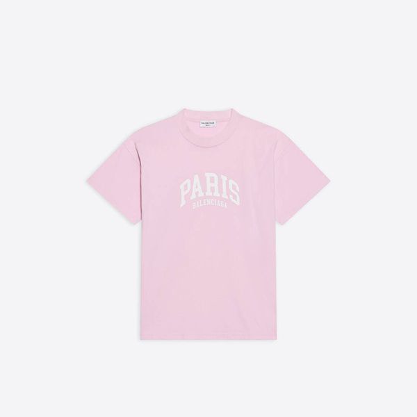 ◆バレンシアガ◆CITIES PARIS ロゴ ウィメンズ コットンTシャツ 偽物 お洒落に