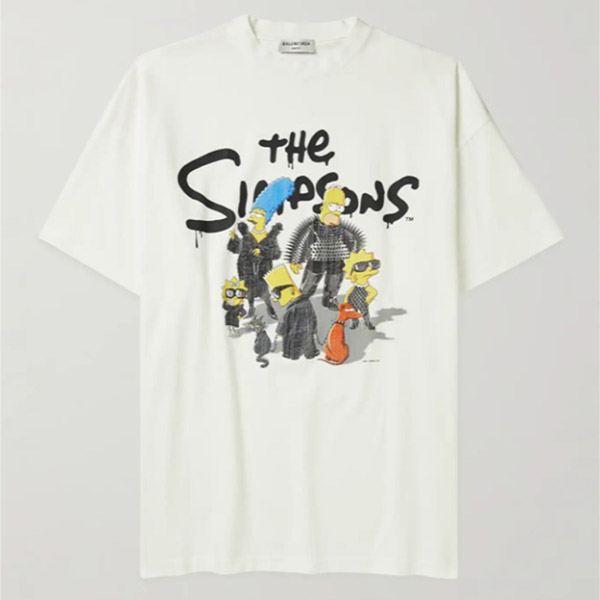 SALE★バレンシアガ パロディ★ シンプソンズ オーバーサイズ Tシャツ 676589TLVG71000