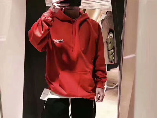 2018新作大人気★バレンシアガスーパーコピー★Red Campaign Oversized Hoodie パーカー