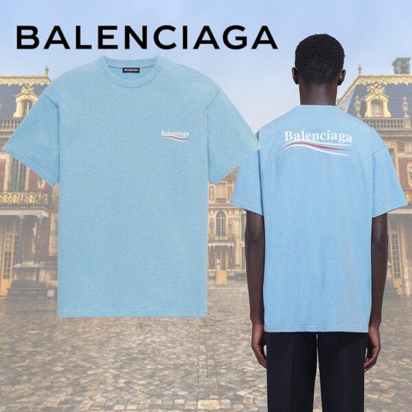 バレンシアガ/バレンシアガ Tシャツ コピー 半袖 政治キャンペーンTシャツ