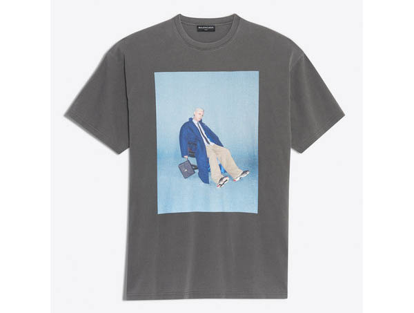 2018SS バレンシアガスーパーコピー★ロゴプリントコットンTシャツ