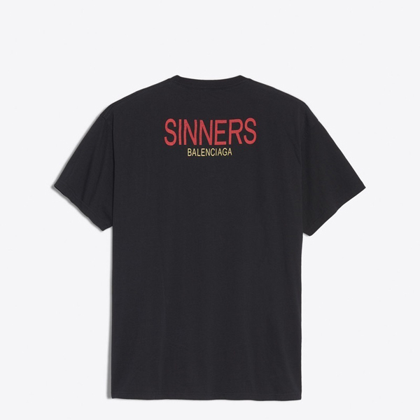 バレンシアガスーパーコピー バレンシアガ 2018SS SINNERS オーバーサイズTシャツ NOIR