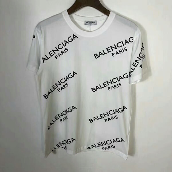 バレンシアガスーパーコピー 19SS限定 ロゴ Tシャツ WHITE