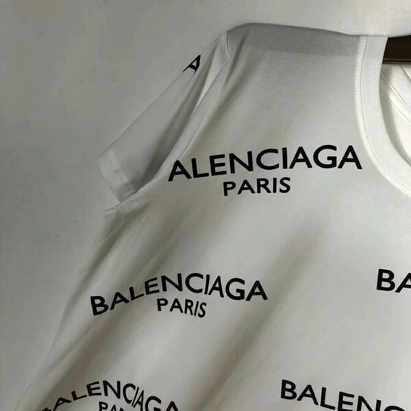 バレンシアガスーパーコピー 19SS限定 ロゴ Tシャツ WHITE