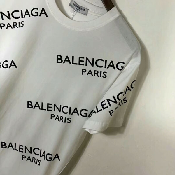 バレンシアガスーパーコピー 19SS限定 ロゴ Tシャツ WHITE