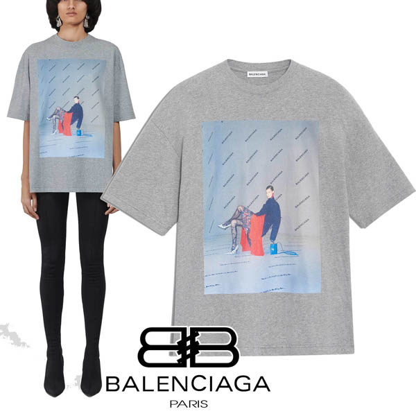 2020SS新作 バレンシアガスーパーコピー*Tシャツ 518217TAV458023