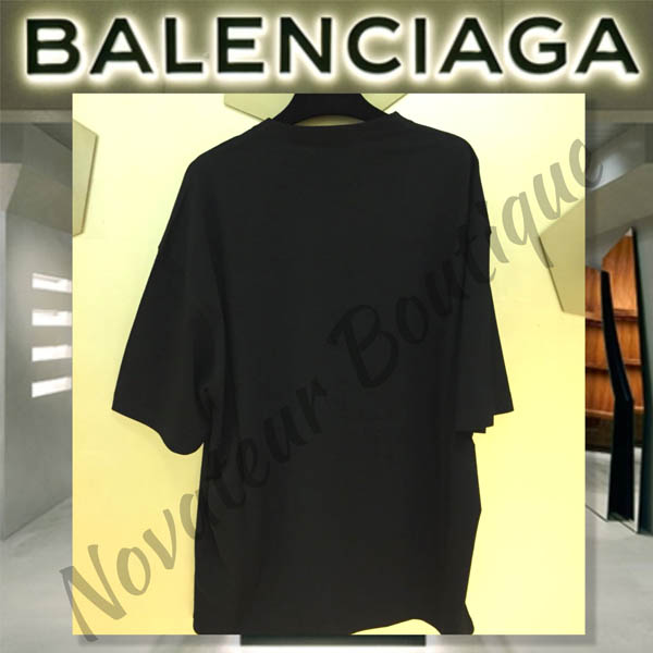 2020SS【バレンシアガスーパーコピー】オーバーサイズ BB プリントTシャツ