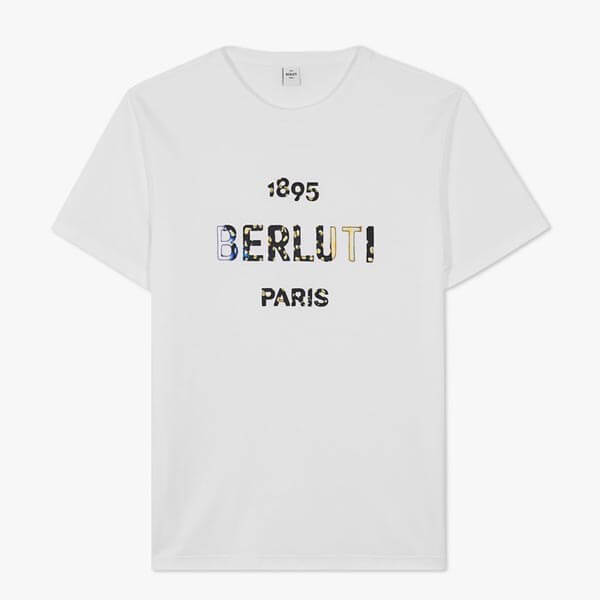 【ベルルッティ Tシャツ コピー】日本未入荷 21ss新作 ロゴ シンプル R20JRS60-JAEK