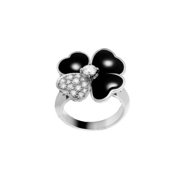 即日対応☆ヴァンクリーフ＆アーペル コピー VanCleef&Arpels コスモス リング  ミディアムモデル VCARO51X00