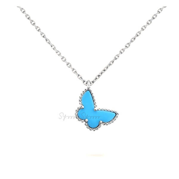 ヴァンクリーフ＆アーペル ネックレス コピー Van Cleef & Arpels★Sweet Alhambra pendant★ﾊﾟﾋﾟﾖﾝ Turquoise VCARF80500