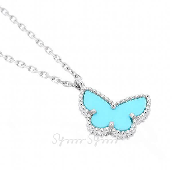 ヴァンクリーフ＆アーペル ネックレス コピー Van Cleef & Arpels★Sweet Alhambra pendant★ﾊﾟﾋﾟﾖﾝ Turquoise VCARF80500