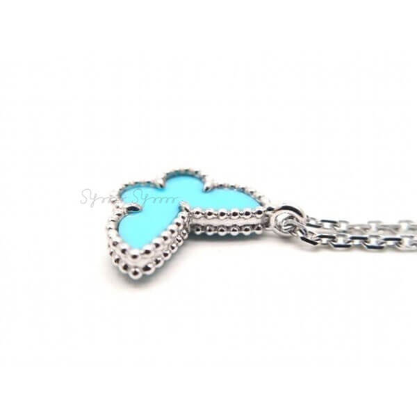 ヴァンクリーフ＆アーペル ネックレス コピー Van Cleef & Arpels★Sweet Alhambra pendant★ﾊﾟﾋﾟﾖﾝ Turquoise VCARF80500