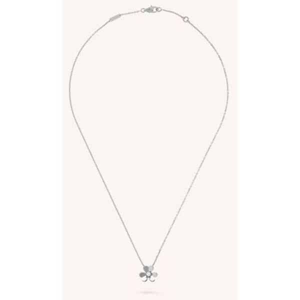 ヴァンクリーフ＆アーペル ネックレス 偽物*Van Cleef & Arpels フリヴォルネックレスミニモデル 豪華ダイヤ入り