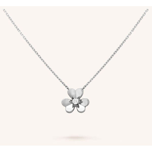 ヴァンクリーフ＆アーペル ネックレス 偽物*Van Cleef & Arpels フリヴォルネックレスミニモデル 豪華ダイヤ入り